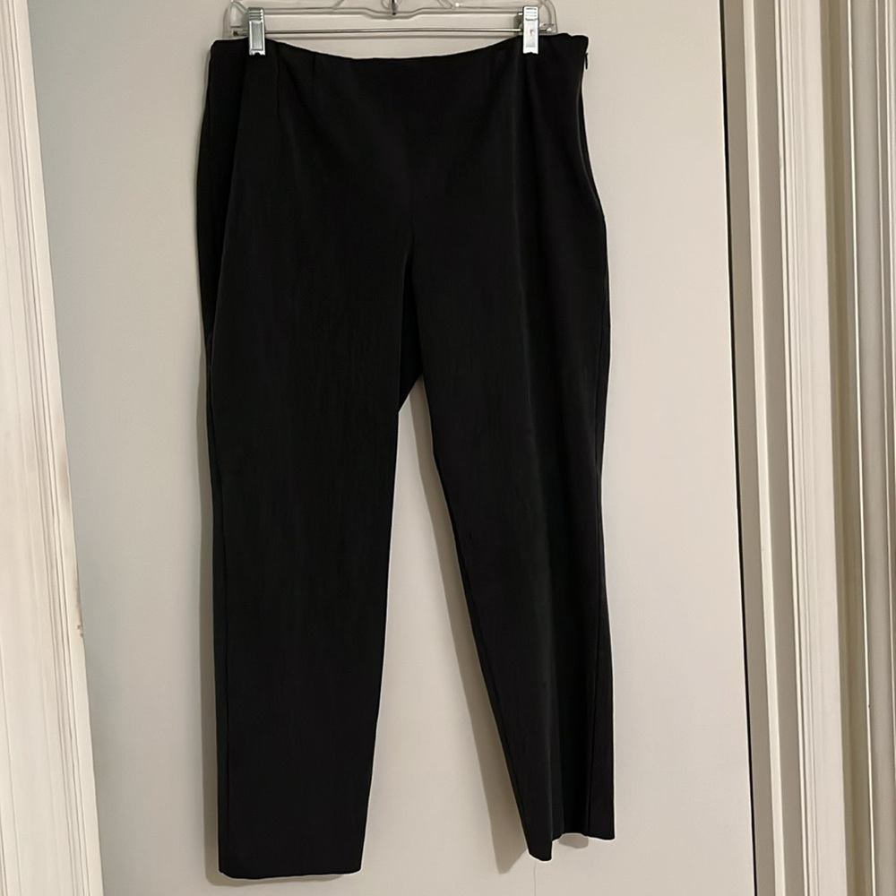 TALBOTS PETITES WOMEN'S GREY HEATHER STRETCH DRESS PANTS SIZE 14P